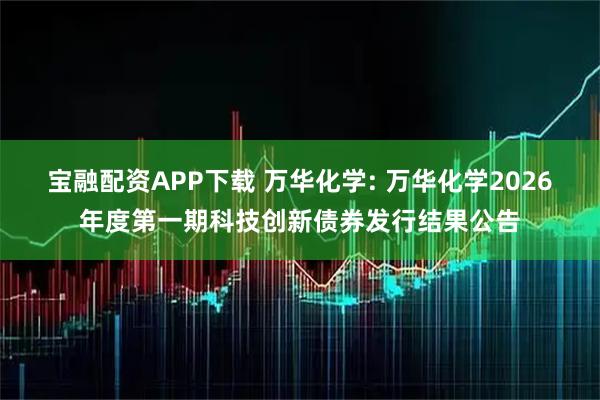 宝融配资APP下载 万华化学: 万华化学2026年度第一期科技创新债券发行结果公告